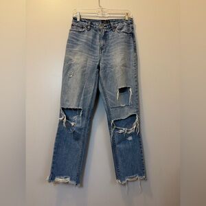 Abercrombie & Fitch women’s Annie girlfriend jeans size 25 distressed
